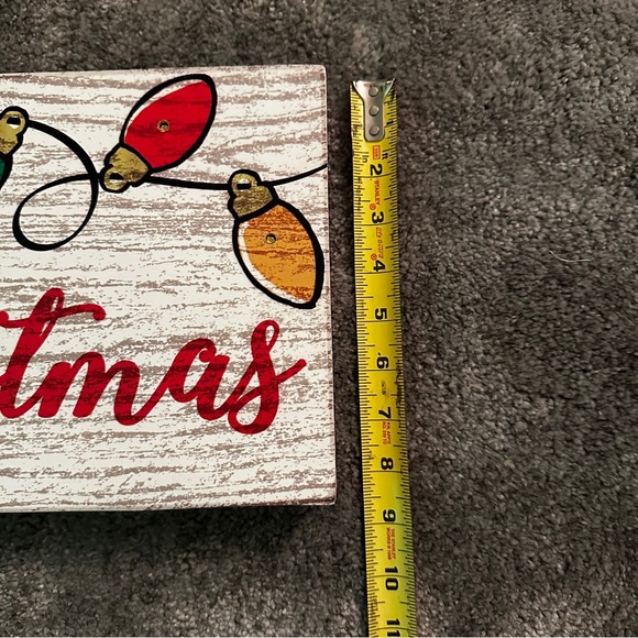 NWOT Wooden Light Up Merry Christmas Sign - Picture 4 of 4